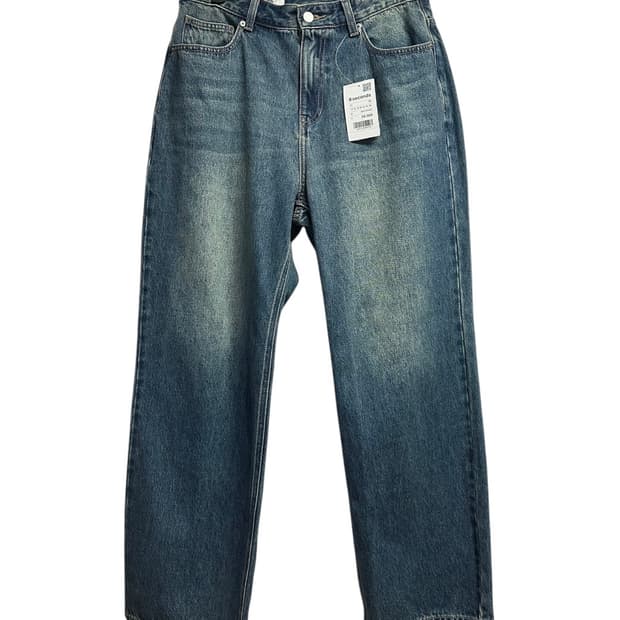 (새상품) 에잇세컨즈 에센셜 와이드핏 데님팬츠 78size