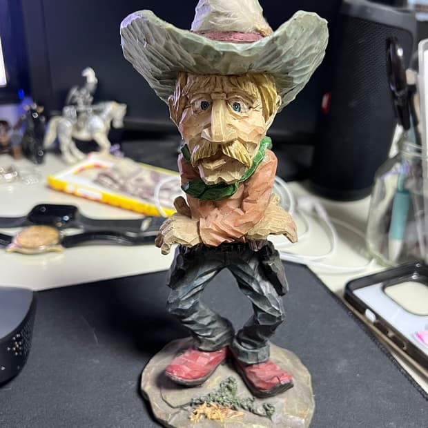 빈티지 카우보이 웨스턴 오브제