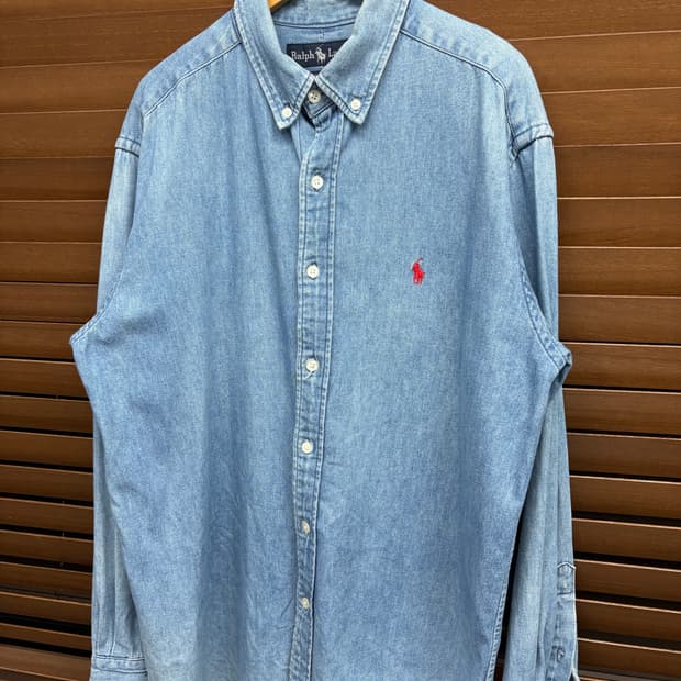 폴로 랄프로렌 중청 데님 셔츠