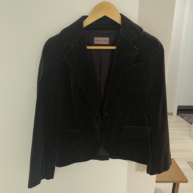 일본 빈티지 땡땡이 자켓