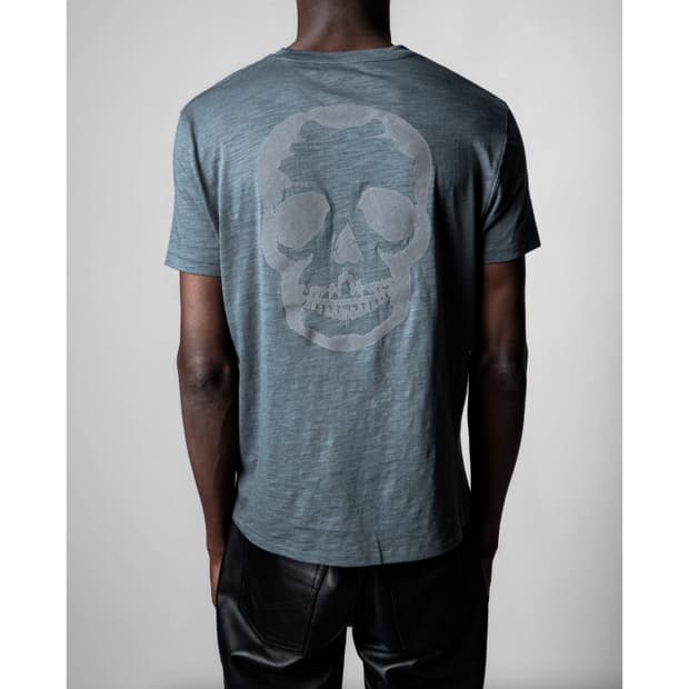 쟈딕앤볼테르 스컬 프린트 반팔 티셔츠