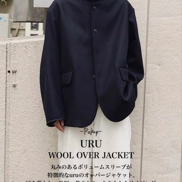 [URU Tokyo] 우루 도쿄 울 오버 자켓