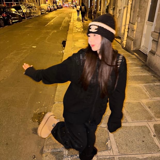 홍영기 키시닝 투웨이 후드 니트 집업 가디건