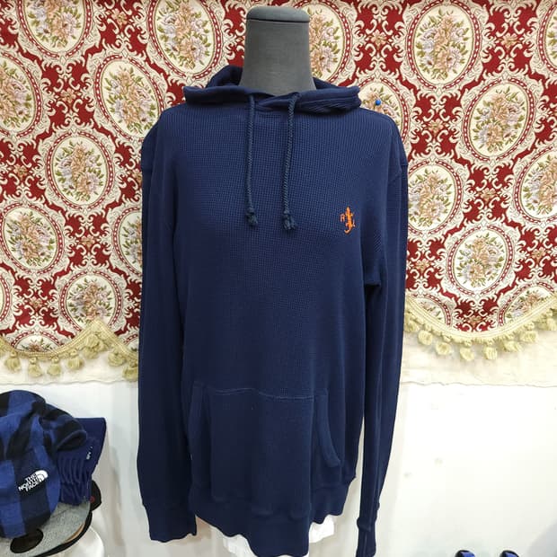 폴로 랄프로렌 네이비 와플 후드

