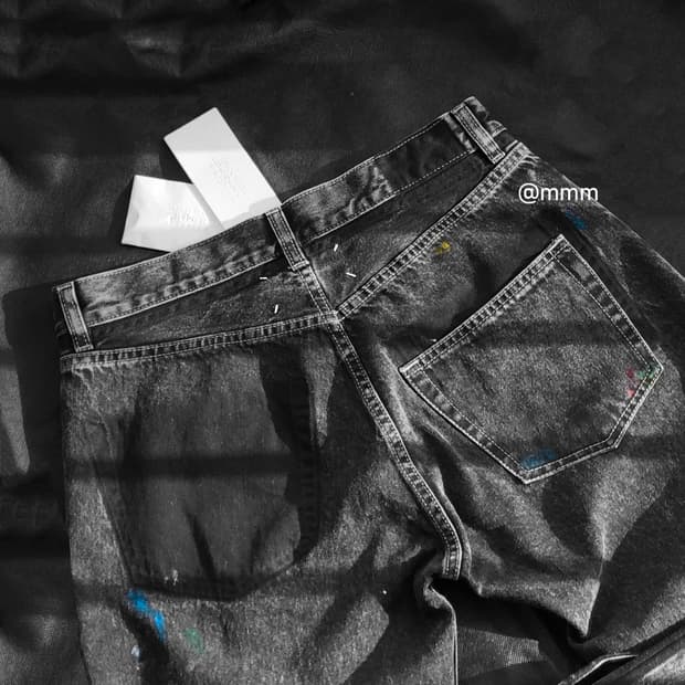 마르지엘라/스톤워싱 페인트 데님