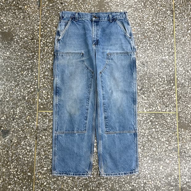 칼하트 더블니 데님 카펜터 팬츠 36