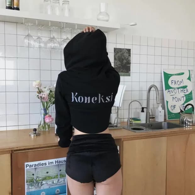 Koneksi 후드집업 블랙