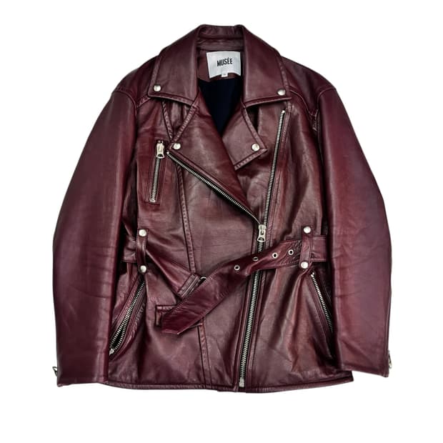 뮤제 Musee 램스킨 라이더 자켓