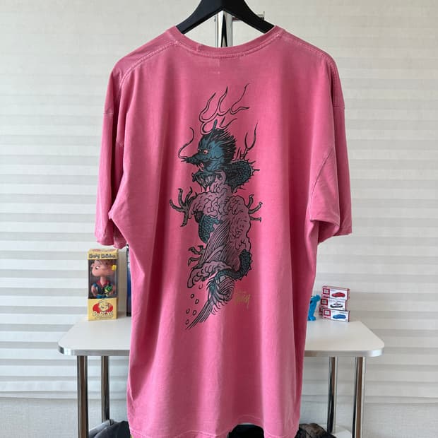 스투시 드래곤 피그먼트 반팔