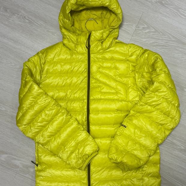 살로몬 경량패딩 라임 (m)