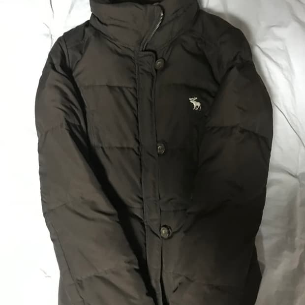 아베크롬비 슬림핏 초코브라운 패딩