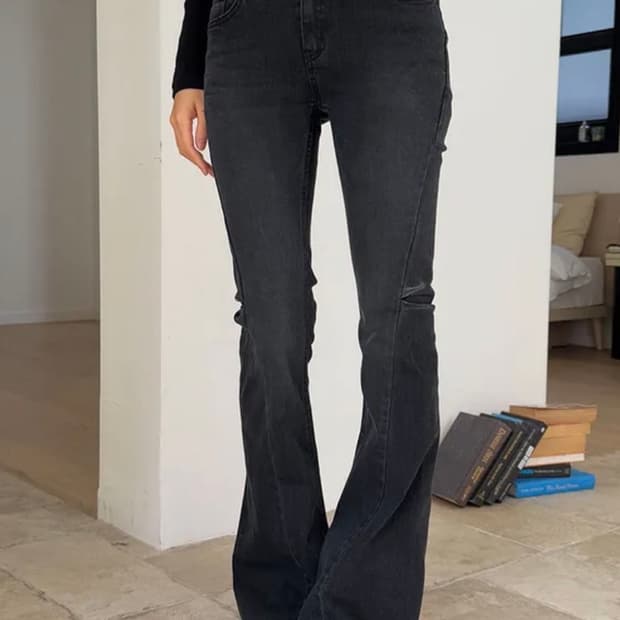 oot 로우 턱 부츠컷 팬츠