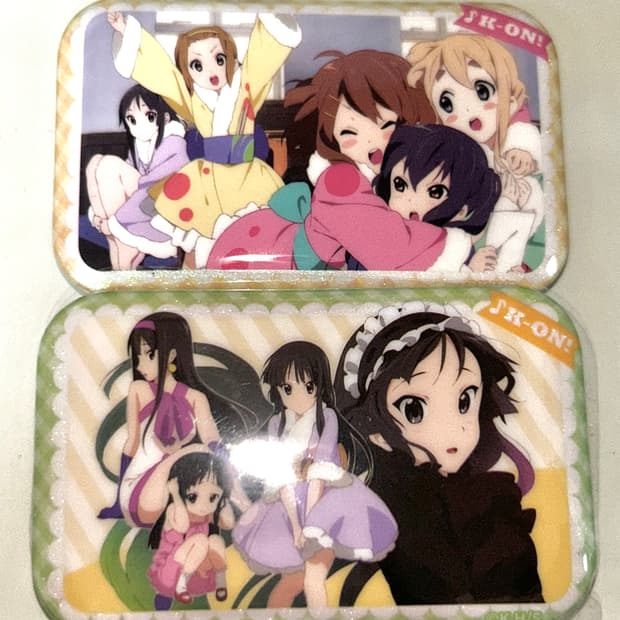 케이온 사각 캔뱃지 일괄