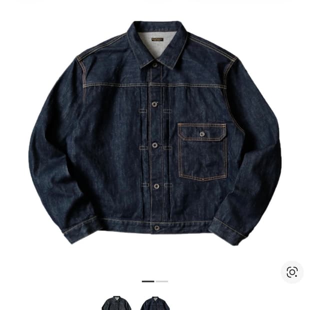 새상품 3사이즈 캐피탈 14온즈 데님 1ST 원 워시 자켓 인디고 oz 