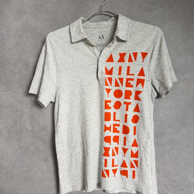 Armani Exchange Typography Polo Shirt