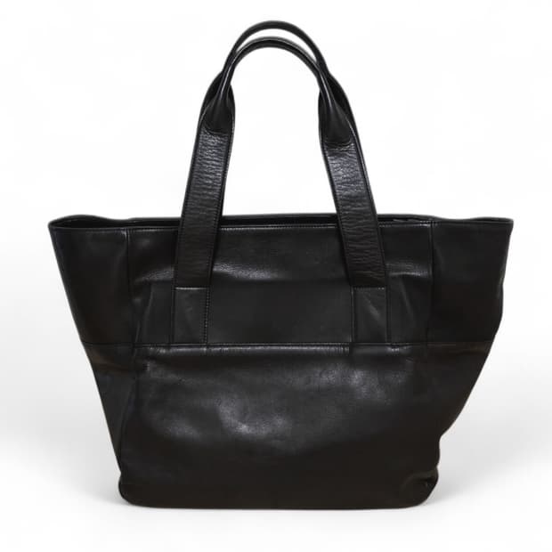 요지 야마모토 느와르 소가죽 토트백 큰사이즈