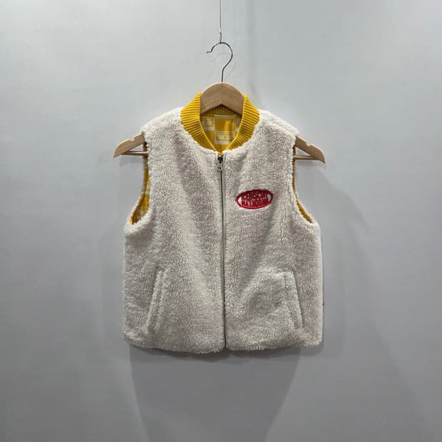 아이스비스킷 키즈 리버시블 양털 플리스 베스트 130