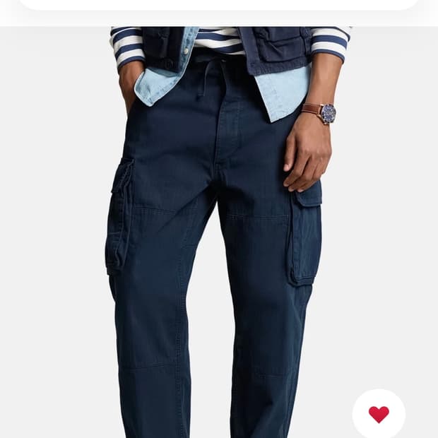 폴로 랄프로렌 릴렉스핏 헤링본 카고 네이비 31/32