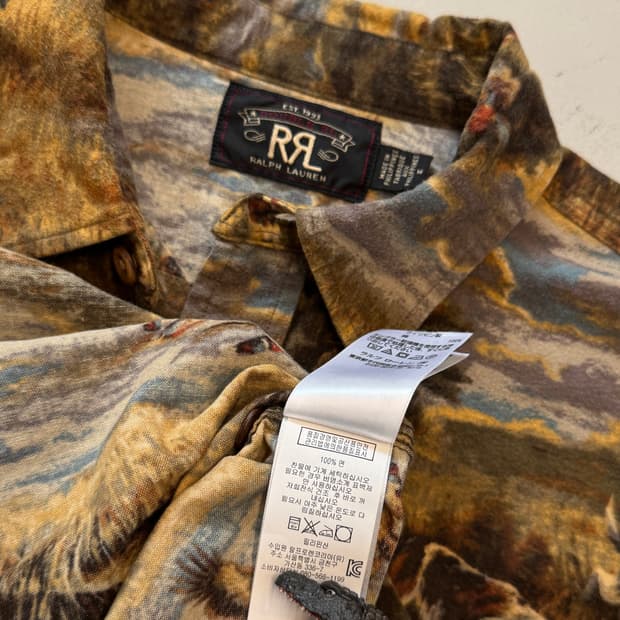 RRL 매트록 헌팅 패턴 워크 셔츠