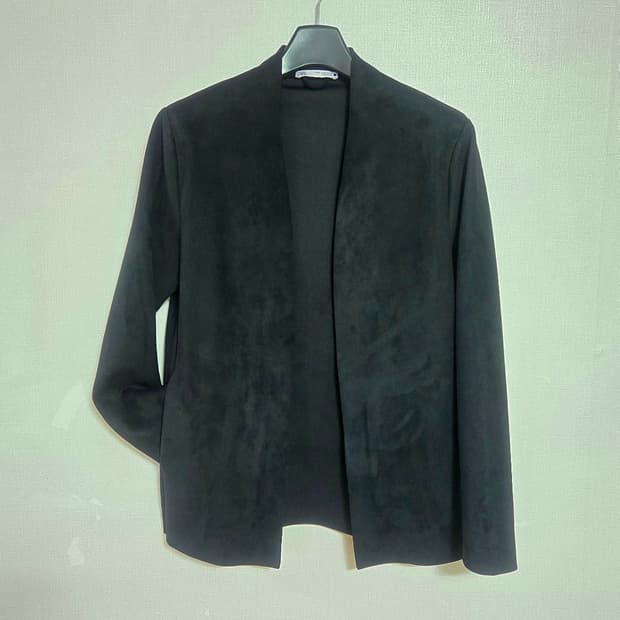 ZARA 자라 블랙 스웨이드 자켓 가디건 블레이저