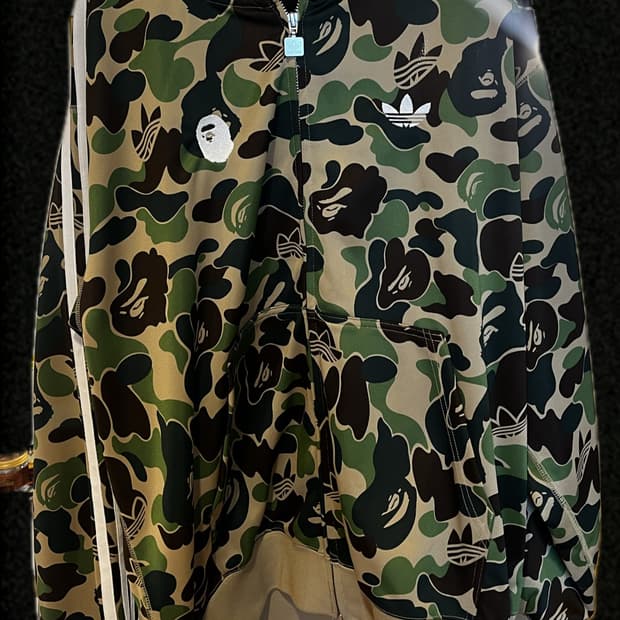 베이프 아디다스 후드집업