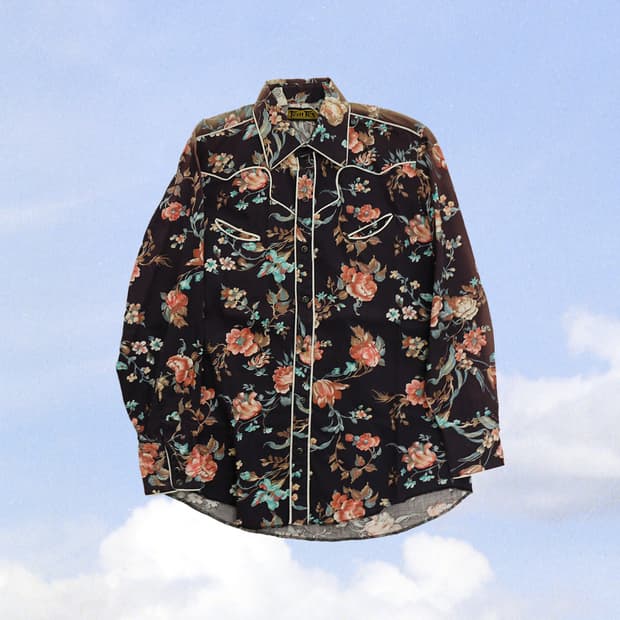 80s USA Tem Tex 웨스턴 셔츠 