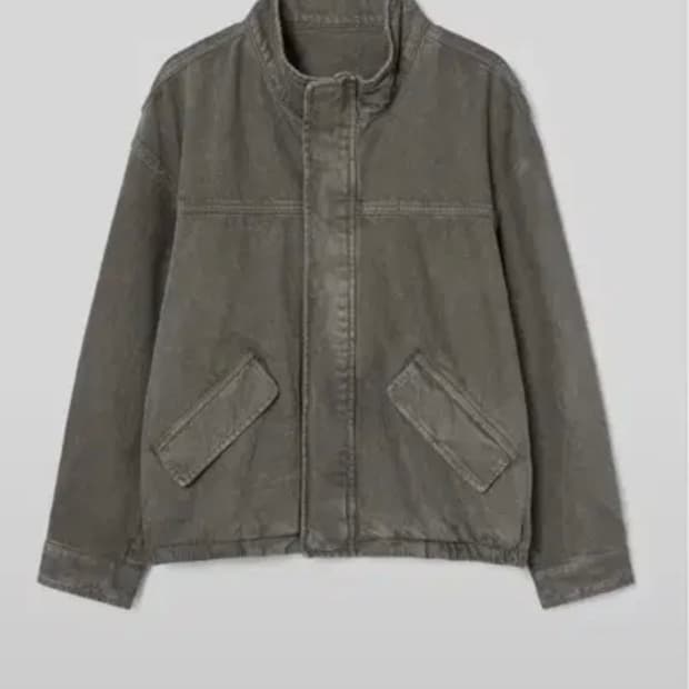 [L] 에잇세컨즈 가먼트 다잉 밀리터리 블루종 카키