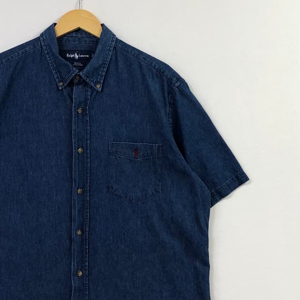 XL 폴로 데님 셔츠