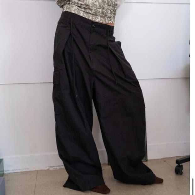 카고팬츠 와이드 벌룬 루즈핏 오버사이즈 워크