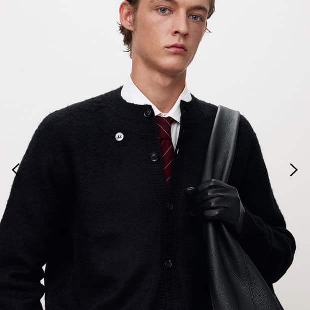 토니웩 알파카 모헤어 크루넥 가디건(새상품)