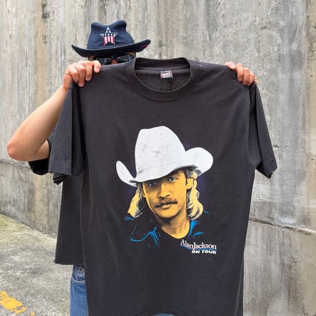 90‘s Alan Jackson country music tour T-s