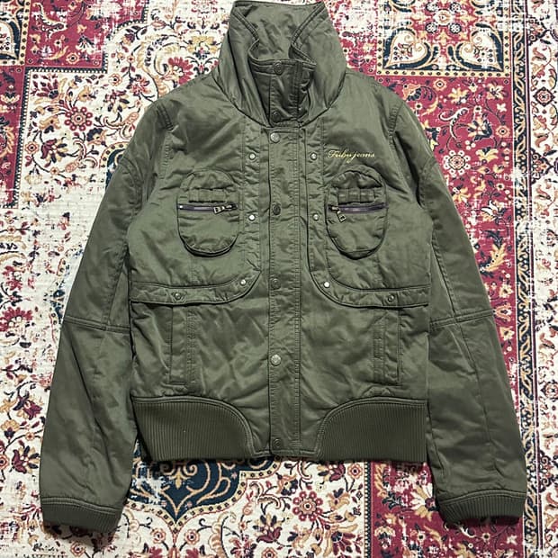 후부 카키 블루종