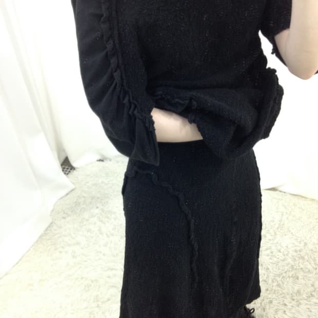 issey miyake 링클 스커트