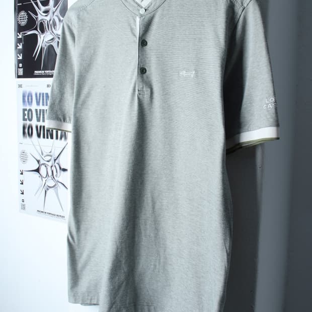 (L-XL) 루이까스텔 반팔 카라 티셔츠 골프 기능성 그린-H31755