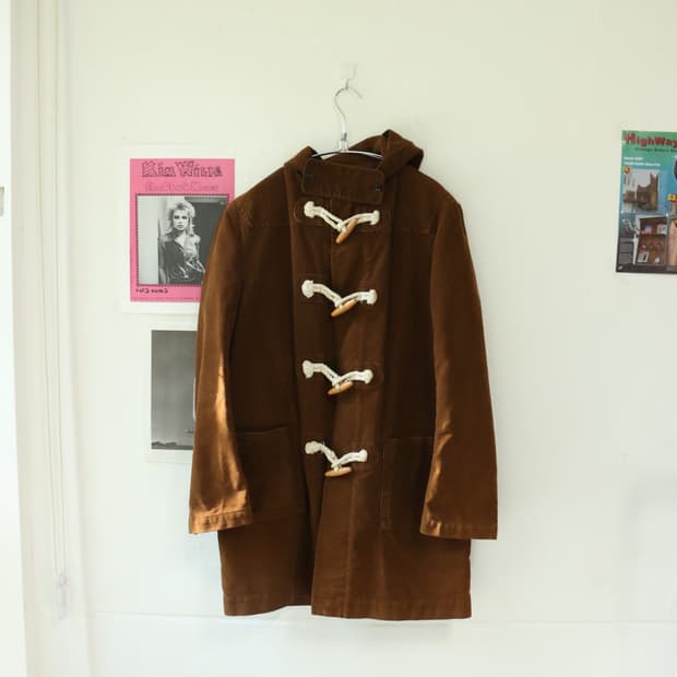 준야 와타나베 맨 브라운 더플 코트 