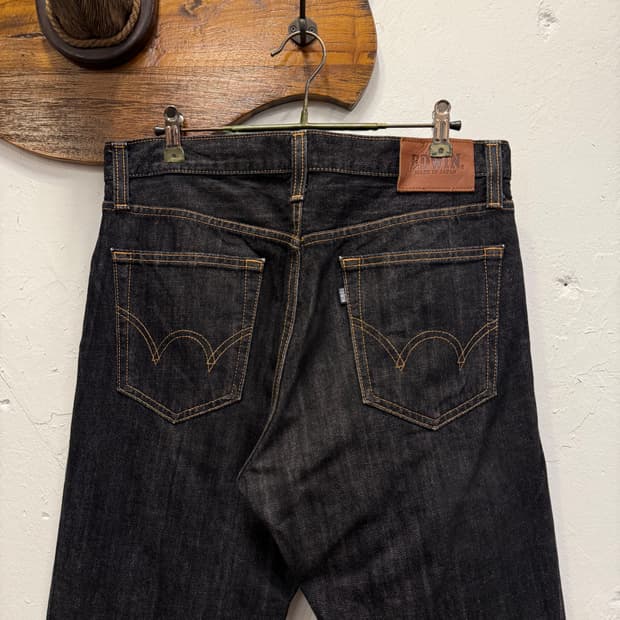 (33inch) EDWIN 에드윈 Black Denim Jeans 흑청