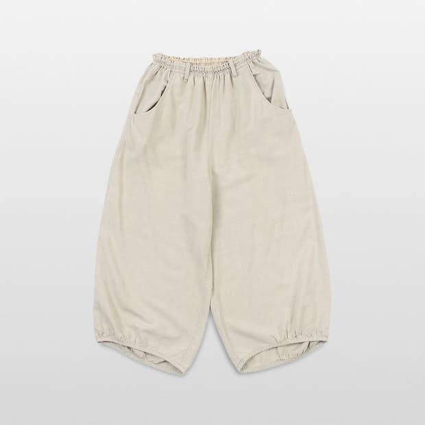 APPLE HOUSE Rayon Linen Balloon Pants