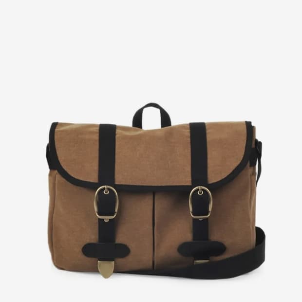 모노노 mailman bag-waxed canvas