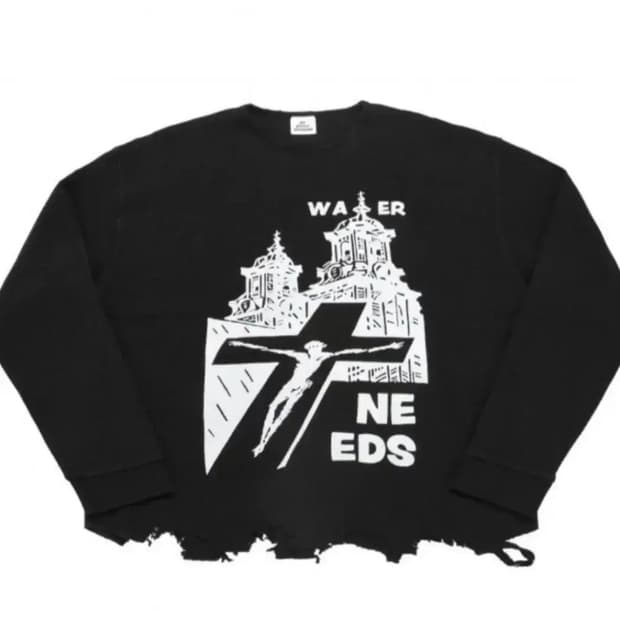 MJD 와플 ls 티셔츠 블랙 m