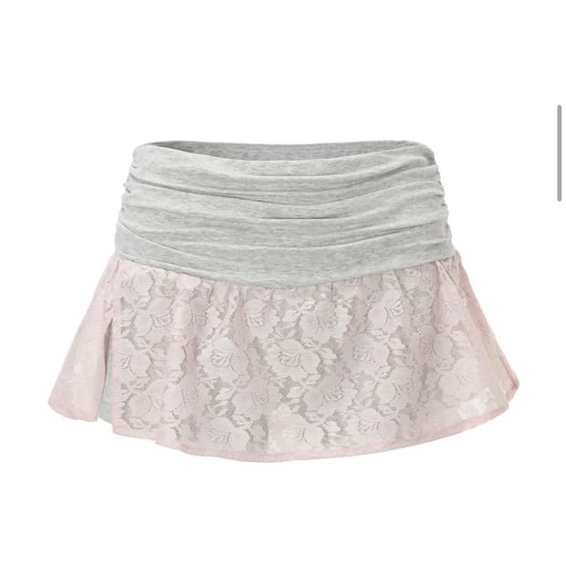 S) 쓰리타임즈 블라썸 셔링 스커트 