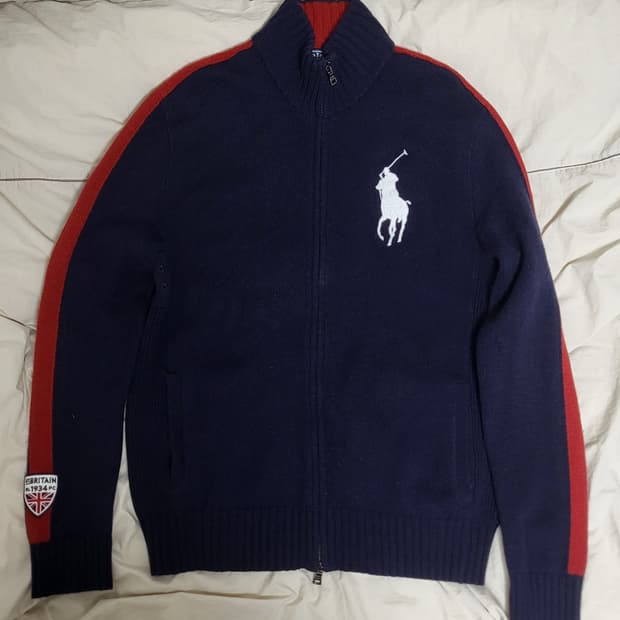 폴로 빅포니 브리튼 니트 집업