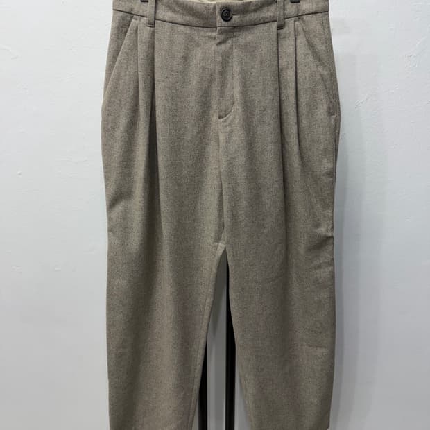 정품) 타임옴므 한섬 24ss 캐시미어 슬랙스 와이드 팬츠 78(30)