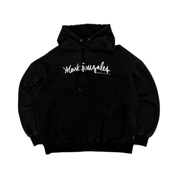 마크곤잘레스 블랙 로고 후드티 L