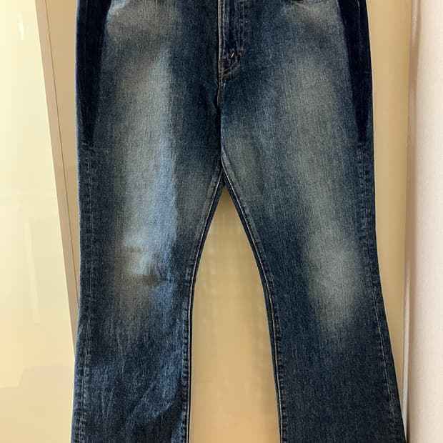 지에다 플레어 데님팬츠