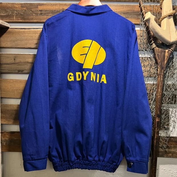 [XL]90's 3포켓 GDYNIA 프린팅 프렌치 워크 자켓