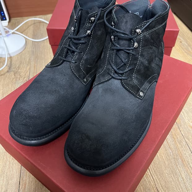 택포33) 그라더스 grds 부츠02 스웨이드 블랙 270 새상품