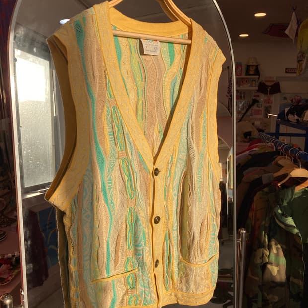 COOGI 쿠지 보헤미안 옐로우 패턴 베스트