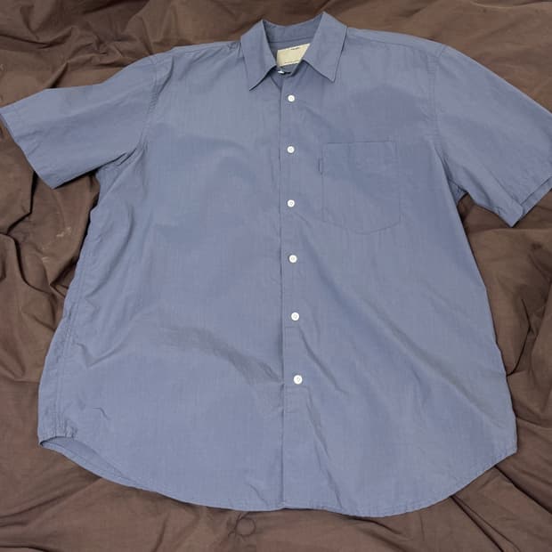 포터리 숏 슬리브 컴포트 셔츠 돌핀블루 0사이즈