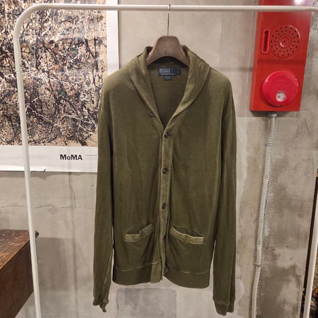 폴로랄프로렌 숄칼라 카디건