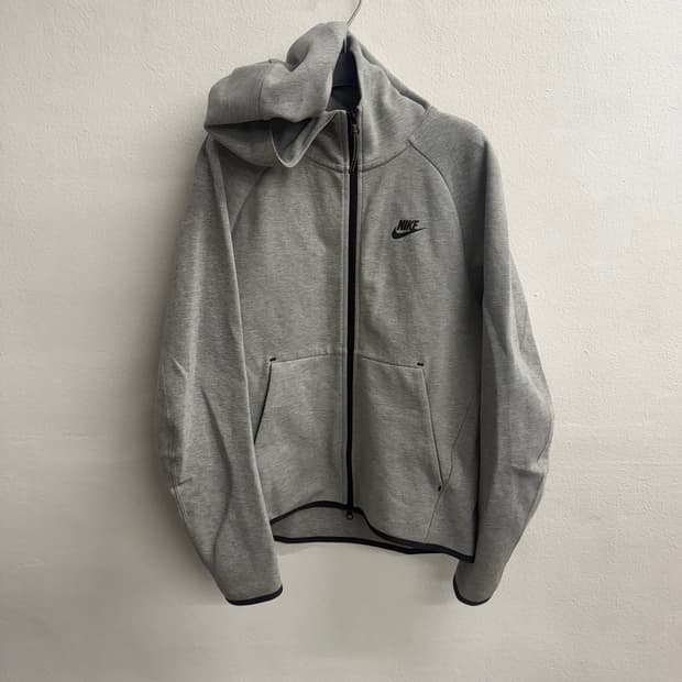 나이키 테크 플리스 투웨이 후드집업 회색 S